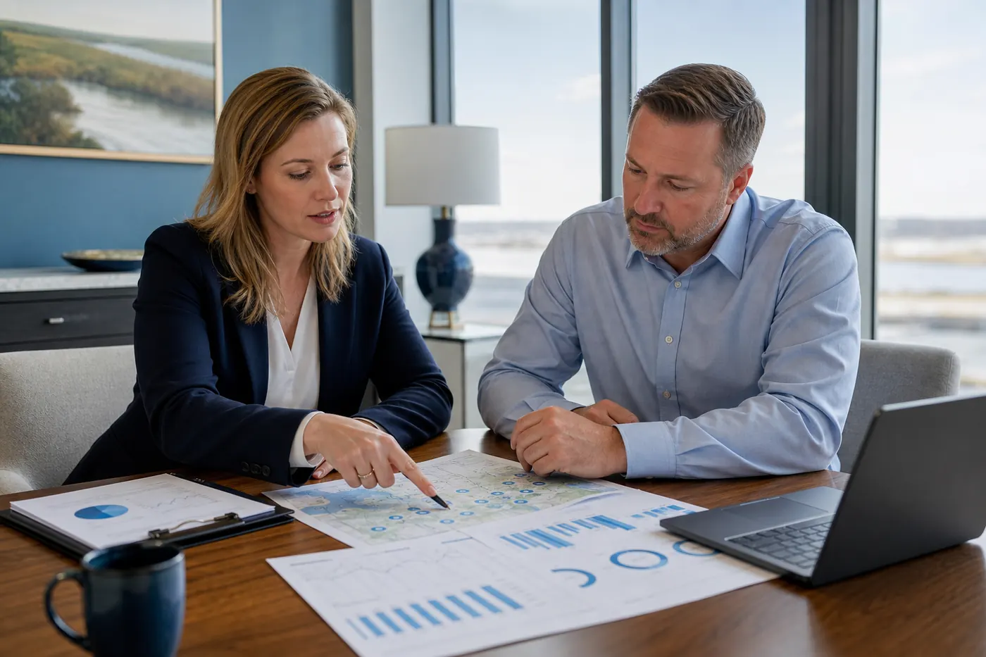 SEO Delaware strategy consultation reviewing local search reports